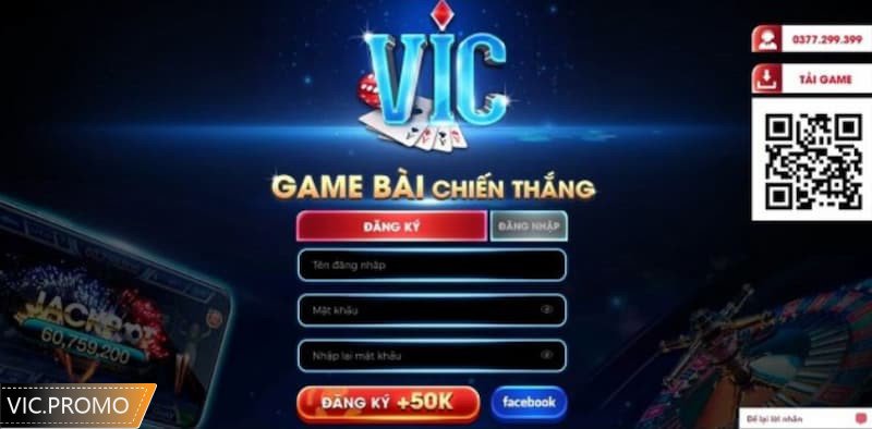Đăng nhập hoặc đăng ký tài khoản Vic Club